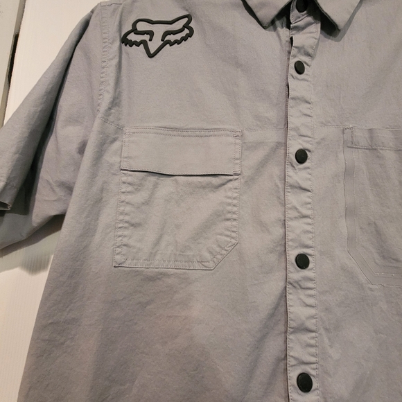 Fox Gray Casual They Are Snaps But Look Like Button Shirt,Read Post. - Picture 7 of 13